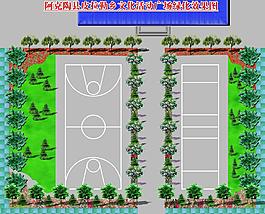 皮拉勒文化广场绿化效果图图片
