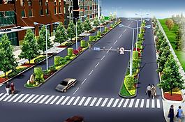 道路效果图图片
