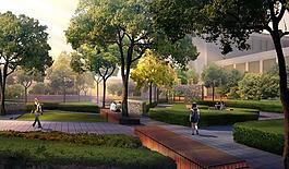 城市公園效果圖圖片