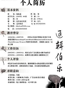 簡歷圖片