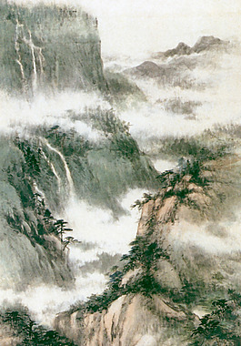 雨后黄山图