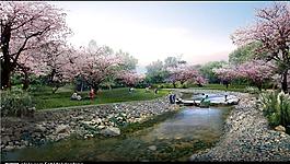 水晶石園林景觀效果圖圖片