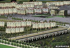 城市外景效果图图片
