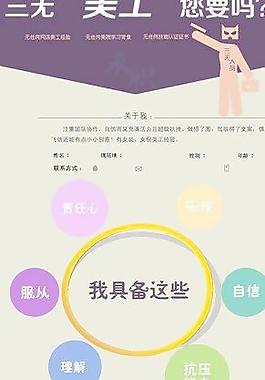 個性求職簡歷圖片