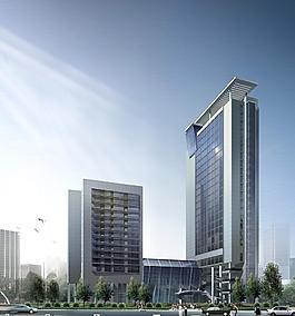 辦公樓建筑效果圖圖片