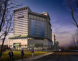 辦公樓建筑效果圖圖片