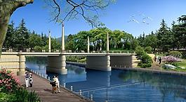 城市公園景觀效果圖圖片