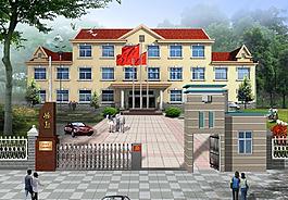 食品廠辦公設計效果圖圖片