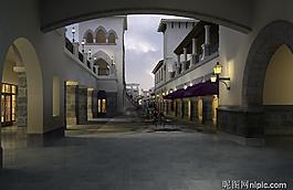 園林景觀設(shè)計(jì)效果圖psd素材圖片