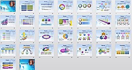 歐美兒童增幅PPT模板