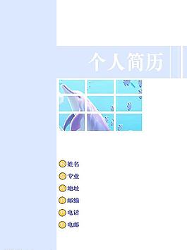 個(gè)人簡(jiǎn)歷圖片
