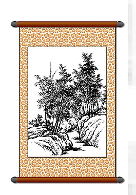 白描風(fēng)景畫模板下載