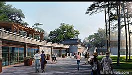 風(fēng)景區(qū)景觀設(shè)計效果圖psd素材圖片