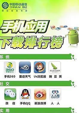 手機應(yīng)用下載排行榜展架圖片