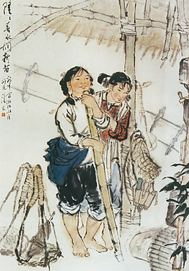 隆隆春水育新苗圖