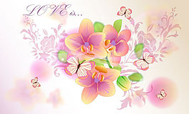 美艷鮮花綠色花苞