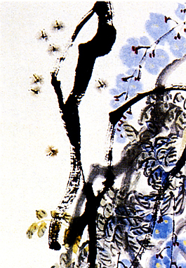 紫藤蜜蜂圖