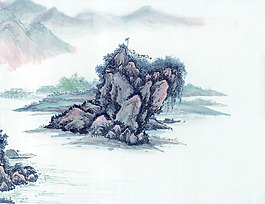 墨山水畫