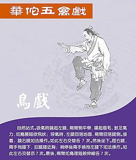 華佗五禽戲 鳥戲圖片