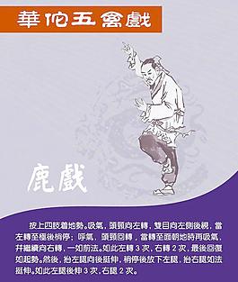華佗五禽戲 鹿戲圖片