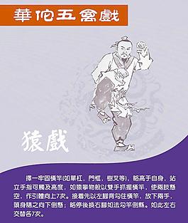 華佗五禽戲 猿戲圖片