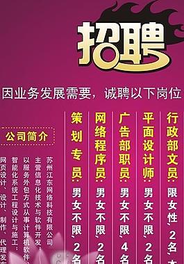 招聘易拉宝图片