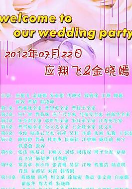 婚礼易拉宝图片