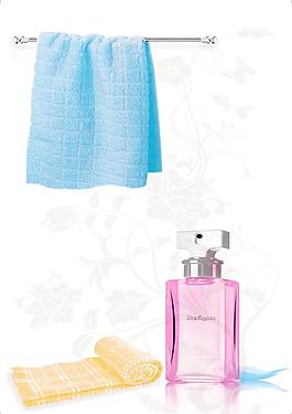 香水毛巾花片圖片