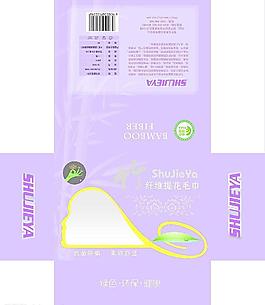 竹纖維提花毛巾圖片