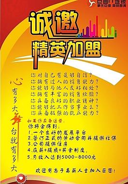 招聘易拉寶 海報圖片