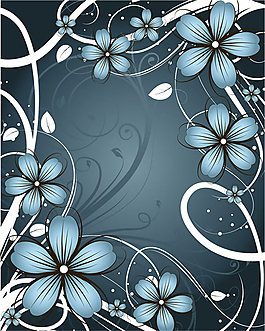 裝飾花紋邊框矢量圖背景