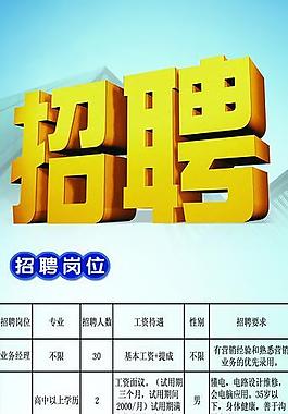招聘 展架圖片