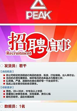 招聘模板海報(bào)圖片