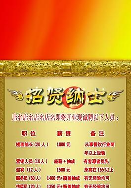 招賢納士招聘展板設計 易拉寶圖片
