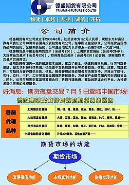 德盛期貨展架圖片
