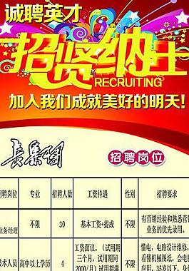 招聘 招賢納士圖片