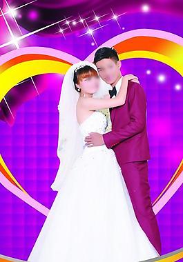 結(jié)婚展架圖片