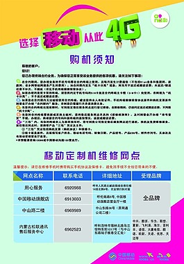 移動4G海報(bào)