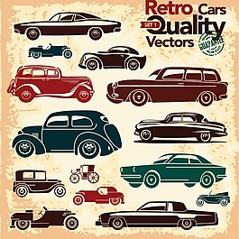 汽車卡通矢量圖