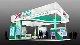 四面開展臺3Dmax模型