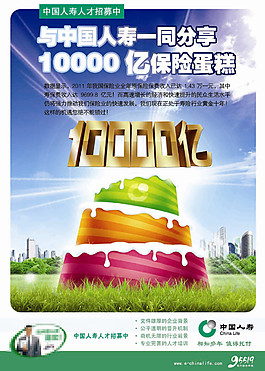 中国人寿1万亿海报