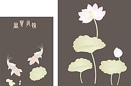 魚荷花圖片
