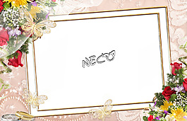花樣相框圖片