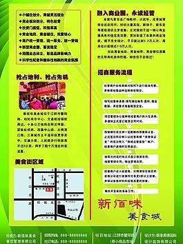 招商宣传单反面图片