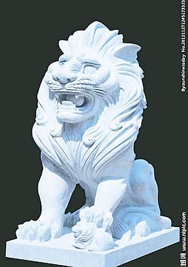 歐式石獅圖片