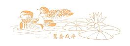 鴛鴦戲水圖片
