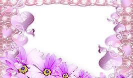 精美花紋相框圖片