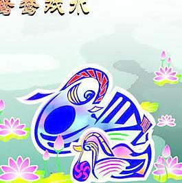 鴛鴦戲水圖片