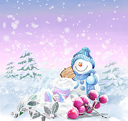 雪花相框模板圖片