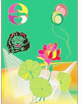 魚網(wǎng) 荷葉圖片